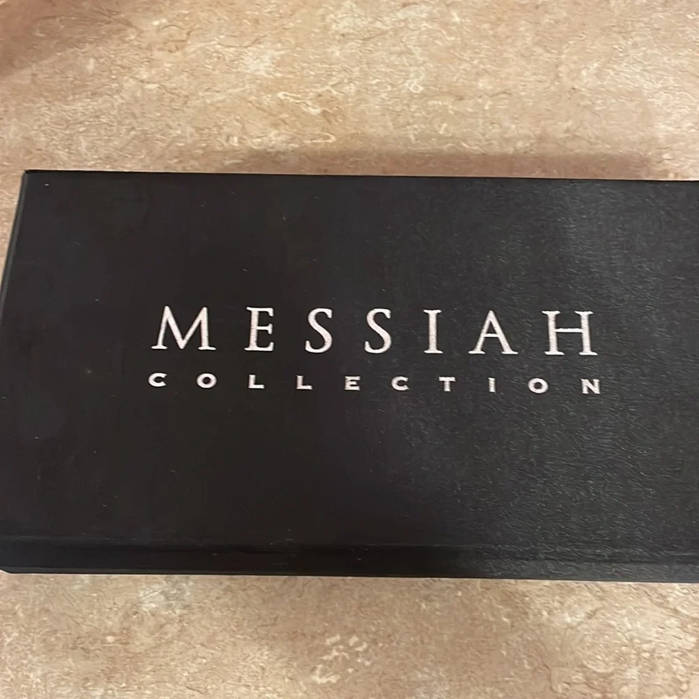 Messiah Collection Metal Silver Plated Christmas Ornaments‎ in Original Box 5 PC
